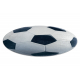 BAMBINO 38540 umývací okrúhly koberec - Futbal pre deti protišmykový - čierna / bílá