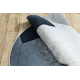 BAMBINO 38540 circle washing carpet Football for children anti-slip - black / white