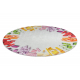 BAMBINO 38480 rund Waschteppich Baukasten für Kinder Anti-Rutsch - grau / gelb