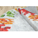 BAMBINO 38480 rund Waschteppich Baukasten für Kinder Anti-Rutsch - grau / gelb