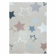 BAMBINO 48130 washing carpet Stars for children anti-slip - beige / grey 