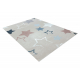 BAMBINO 48130 washing carpet Stars for children anti-slip - beige / grey 