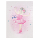 Tapis lavable BAMBINO 42830 Ballerine pour les enfants antidérapant - rose