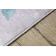 Tapis lavable BAMBINO 42830 Ballerine pour les enfants antidérapant - rose