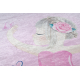 Tapis lavable BAMBINO 42830 Ballerine pour les enfants antidérapant - rose