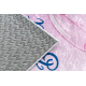 Tapis lavable BAMBINO 42830 Ballerine pour les enfants antidérapant - rose