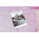 Tapis lavable BAMBINO 42830 Ballerine pour les enfants antidérapant - rose