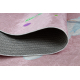 BAMBINO 41870 plovimo kilimas Balerina, vaivorykštė vaikams neslystantis - rožinis