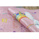 BAMBINO 41870 plovimo kilimas Balerina, vaivorykštė vaikams neslystantis - rožinis