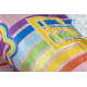 BAMBINO 41870 Waschteppich Ballerina, Regenbogen für Kinder Anti-Rutsch - rosa