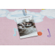 Tapis lavable BAMBINO 41870 Ballerine, arc-en-ciel pour les enfants antidérapant - rose