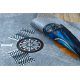 Tappeto lavabile BAMBINO 41730 Auto, gara per bambini antiscivolo - grigio / blu