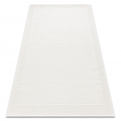 Alfombra MIMO 5979 sisal exterior marco color blanco - PRODUCTO DE SEGUNDA CLASE