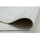 Tapis TIMO 5979 SIZAL extérieur cadre blanc - PRODUIT DE DEUXIÈME QUALITÉ