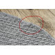 Carpet TIMO 6272 circle SISAL outdoor light grey - SECOND-RATE PRODUCT