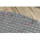 Carpet TIMO 6272 circle SISAL outdoor light grey - SECOND-RATE PRODUCT