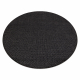 Carpet TIMO 0000 circle SISAL outdoor black - SECOND-RATE PRODUCT