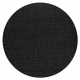 Carpet TIMO 0000 circle SISAL outdoor black - SECOND-RATE PRODUCT
