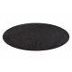 Carpet TIMO 0000 circle SISAL outdoor black - SECOND-RATE PRODUCT