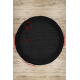 Carpet TIMO 5000 circle SISAL outdoor black - SECOND-RATE PRODUCT