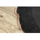 Carpet TIMO 5000 circle SISAL outdoor black - SECOND-RATE PRODUCT