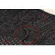 Tapis TIMO 5000 cercle SIZAL extérieur noir - PRODUIT DE DEUXIÈME QUALITÉ
