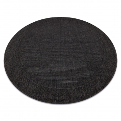 Alfombra MIMO 5000 circulo sisal exterior negro - PRODUCTO DE SEGUNDA CLASE