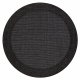 Teppich TIMO 5000 Kreis SISAL draussen schwarz - ZWEITKLASSIGES PRODUKT
