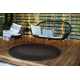 Carpet TIMO 5000 circle SISAL outdoor black - SECOND-RATE PRODUCT