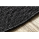 Teppich TIMO 5000 Kreis SISAL draussen schwarz - ZWEITKLASSIGES PRODUKT