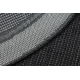 Tapis TIMO 5000 cercle SIZAL extérieur noir - PRODUIT DE DEUXIÈME QUALITÉ