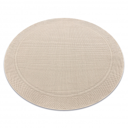 Carpet TIMO 5979 circle SISAL outdoor beige - SECOND-RATE PRODUCT