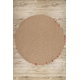 Teppich TIMO 6272 Kreis SISAL draussen dunkelbeige - ZWEITKLASSIGES PRODUKT