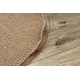 Teppich TIMO 6272 Kreis SISAL draussen dunkelbeige - ZWEITKLASSIGES PRODUKT