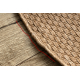 Teppich TIMO 6272 Kreis SISAL draussen dunkelbeige - ZWEITKLASSIGES PRODUKT