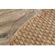 Teppich TIMO 6272 Kreis SISAL draussen dunkelbeige - ZWEITKLASSIGES PRODUKT