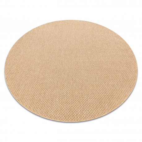 Carpet TIMO 6272 circle SISAL outdoor dark beige - SECOND-RATE PRODUCT