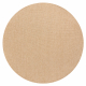 Teppich TIMO 6272 Kreis SISAL draussen dunkelbeige - ZWEITKLASSIGES PRODUKT