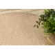 Teppich TIMO 6272 Kreis SISAL draussen dunkelbeige - ZWEITKLASSIGES PRODUKT