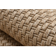 Teppich TIMO 6272 Kreis SISAL draussen dunkelbeige - ZWEITKLASSIGES PRODUKT