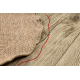 Teppich TIMO 5979 Kreis SISAL draussen dunkelbeige - ZWEITKLASSIGES PRODUKT