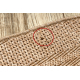 Teppich TIMO 5979 Kreis SISAL draussen dunkelbeige - ZWEITKLASSIGES PRODUKT