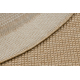 Sisaltæppe TIMO 5979 cirkel SISAL udendørs mørk beige - ANDEN KVALITETS PRODUKT