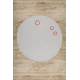 Tapis TIMO 6272 cercle SIZAL extérieur blanc - PRODUIT DE DEUXIÈME QUALITÉ