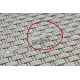 Teppich TIMO 6272 Kreis SISAL draussen weiß - ZWEITKLASSIGES PRODUKT