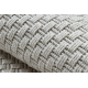Tapis TIMO 6272 cercle SIZAL extérieur blanc - PRODUIT DE DEUXIÈME QUALITÉ