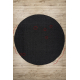 Carpet TIMO 0000 circle SISAL outdoor black - SECOND-RATE PRODUCT