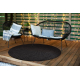 Carpet TIMO 0000 circle SISAL outdoor black - SECOND-RATE PRODUCT