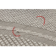 Carpet TIMO 5979 circle SISAL outdoor beige - SECOND-RATE PRODUCT