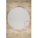 Teppe TIMO 5979 sirkel SISAL utendørs ramme hvit - ANDRE RATE PRODUKT 